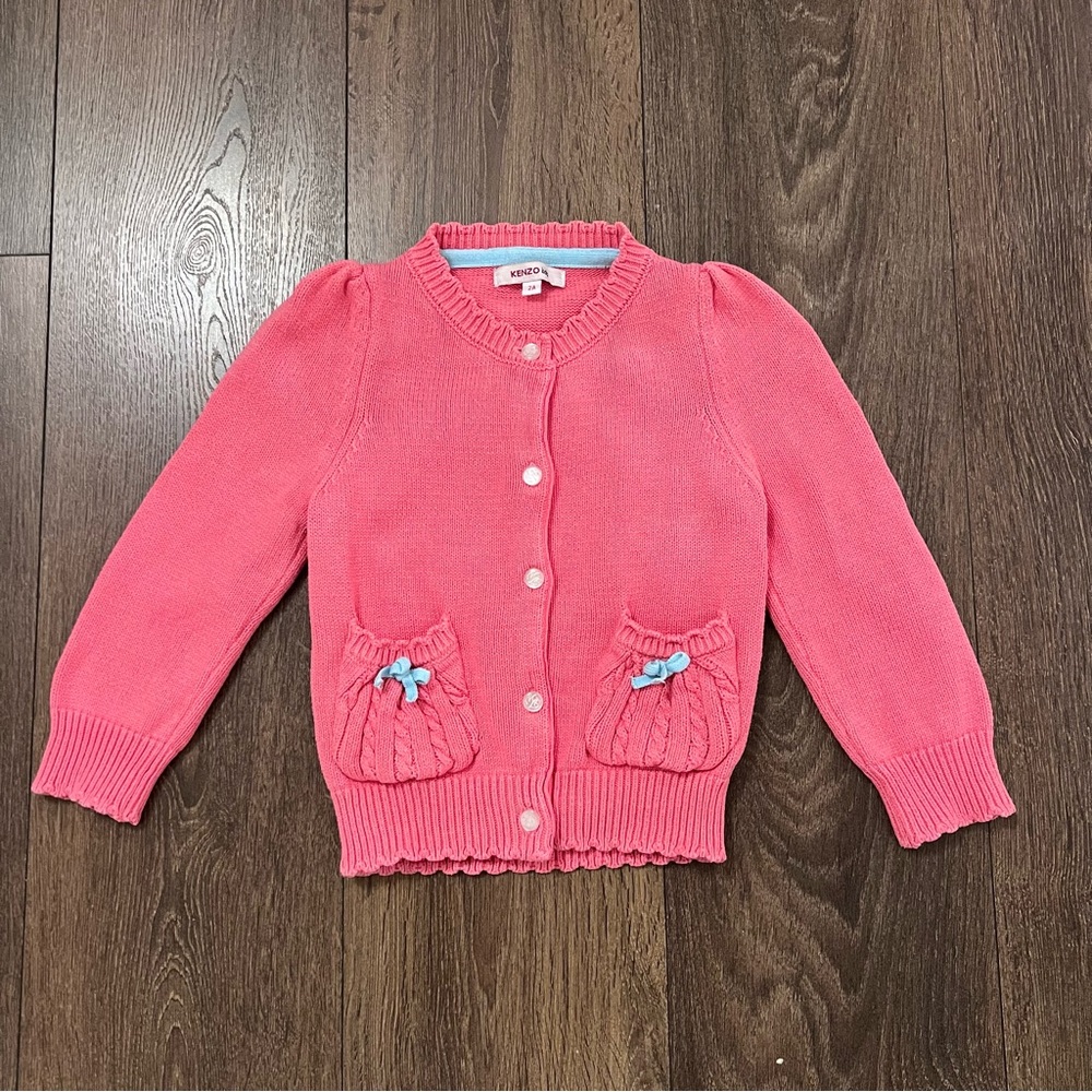 Kenzo Kids Pink Cardigan 2A
